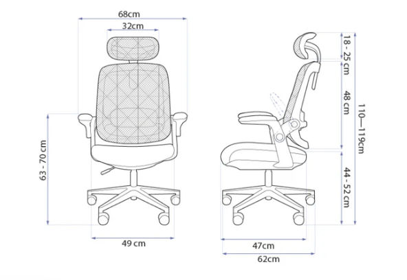 cadeira ergonômica elements astra